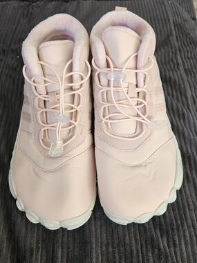 Pink Faux Fur Lined Chunky High Top Boots/Sneakers EU 39